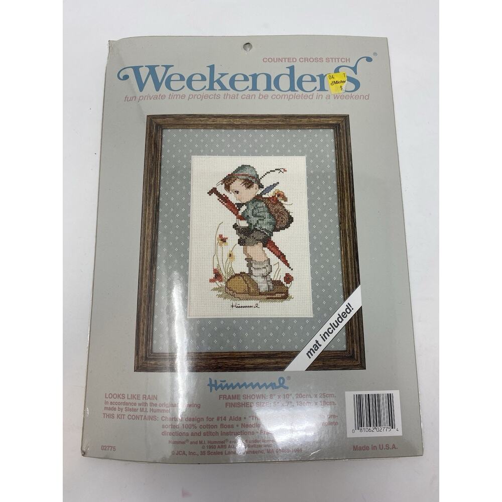 WEEKENDERS Looks Like Rain Counted Cross Stitch Kit #03508 Ship Nautical USA NWT